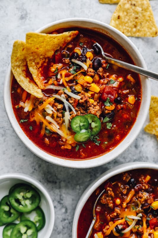 Crockpot Taco Soup Recipe - The Cookie Rookie