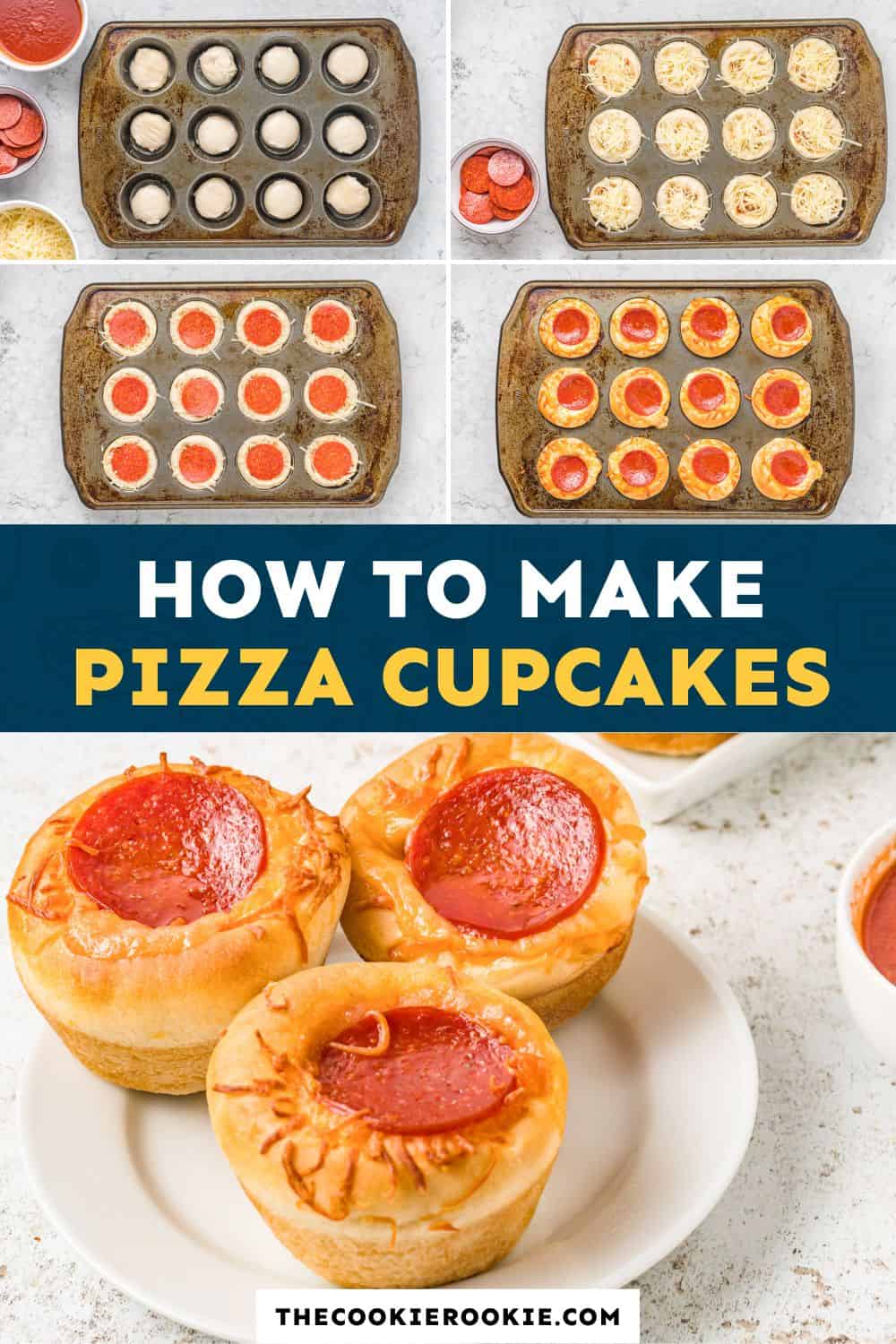 Pizza Cupcakes - The Cookie Rookie®