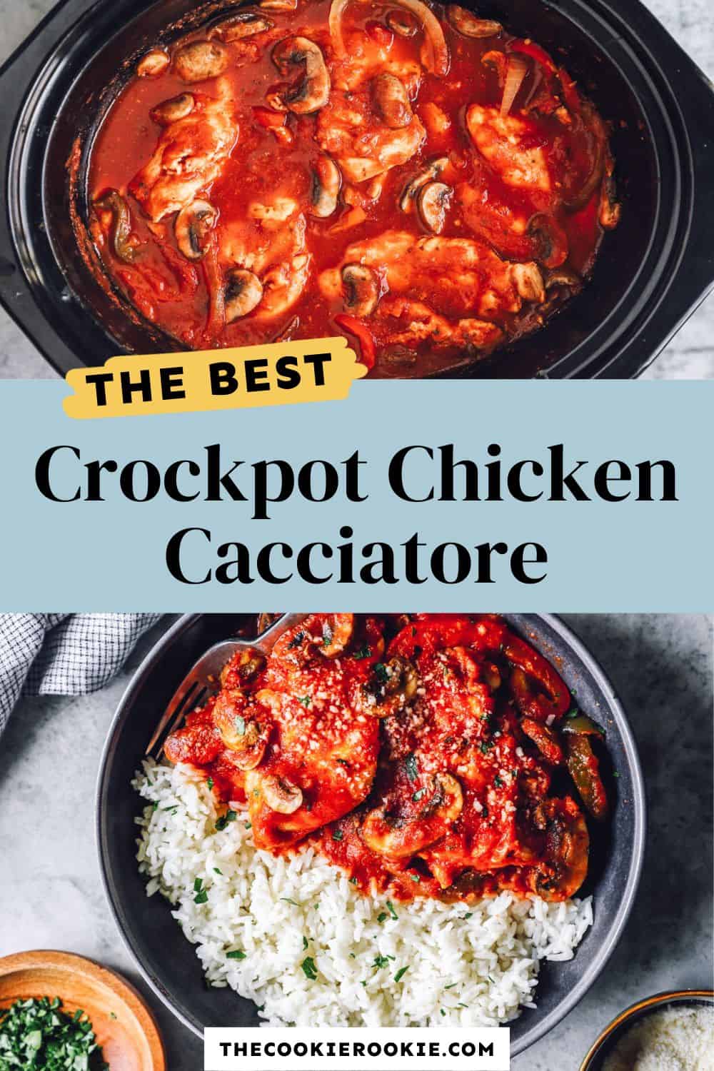 Crockpot Chicken Cacciatore Recipe - The Cookie Rookie®