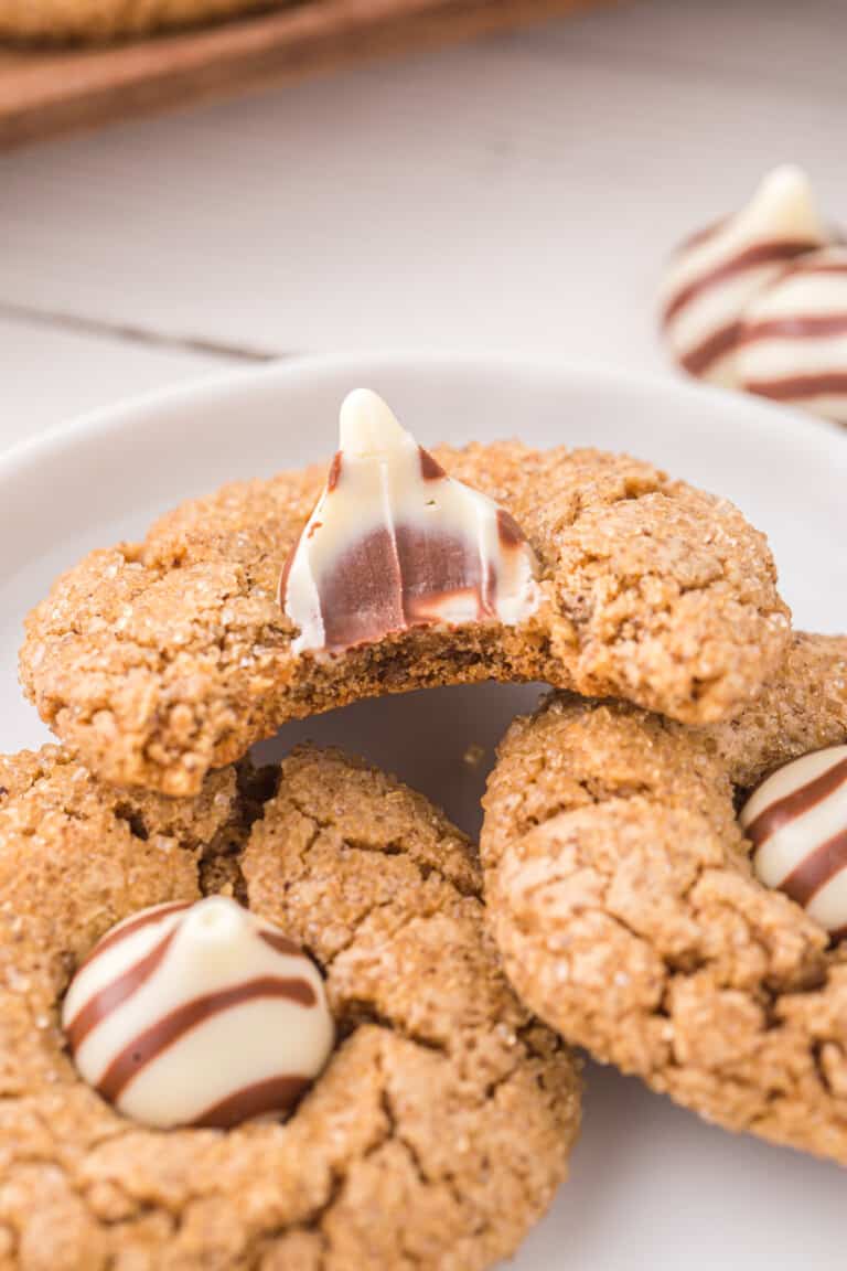 Gingerbread Kiss Cookies Recipe - The Cookie Rookie®