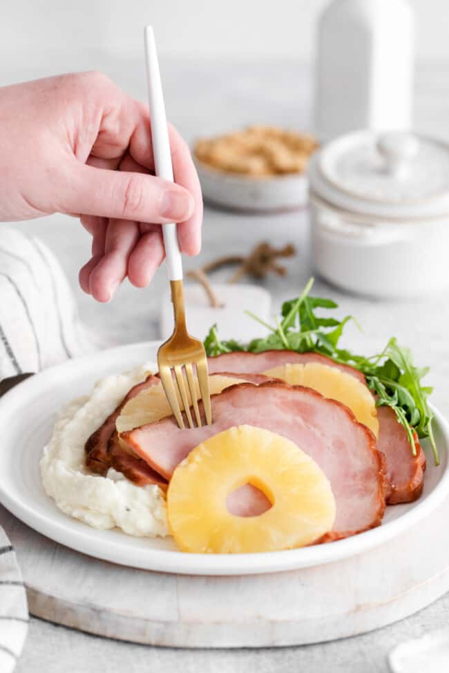 Instant Pot Pineapple Brown Sugar Ham Recipe The Cookie Rookie   Instant Pot Brown Sugar Pineapple Ham 3 650x975 