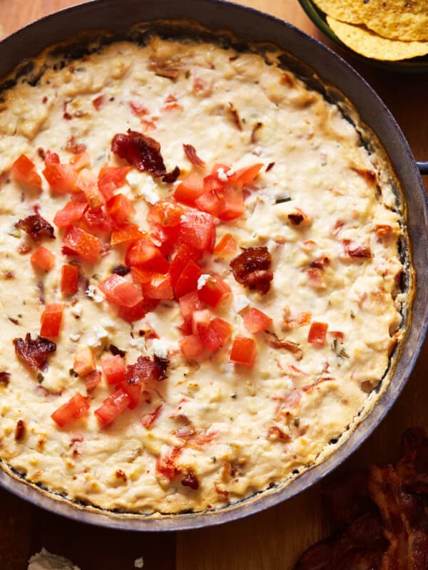 baked feta dip with bacon