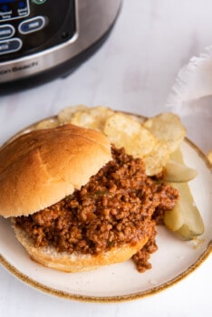 Crockpot Camping Sloppy Joes