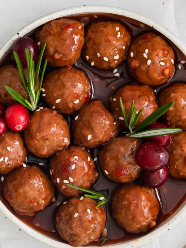 crockpot cranberry meatballs