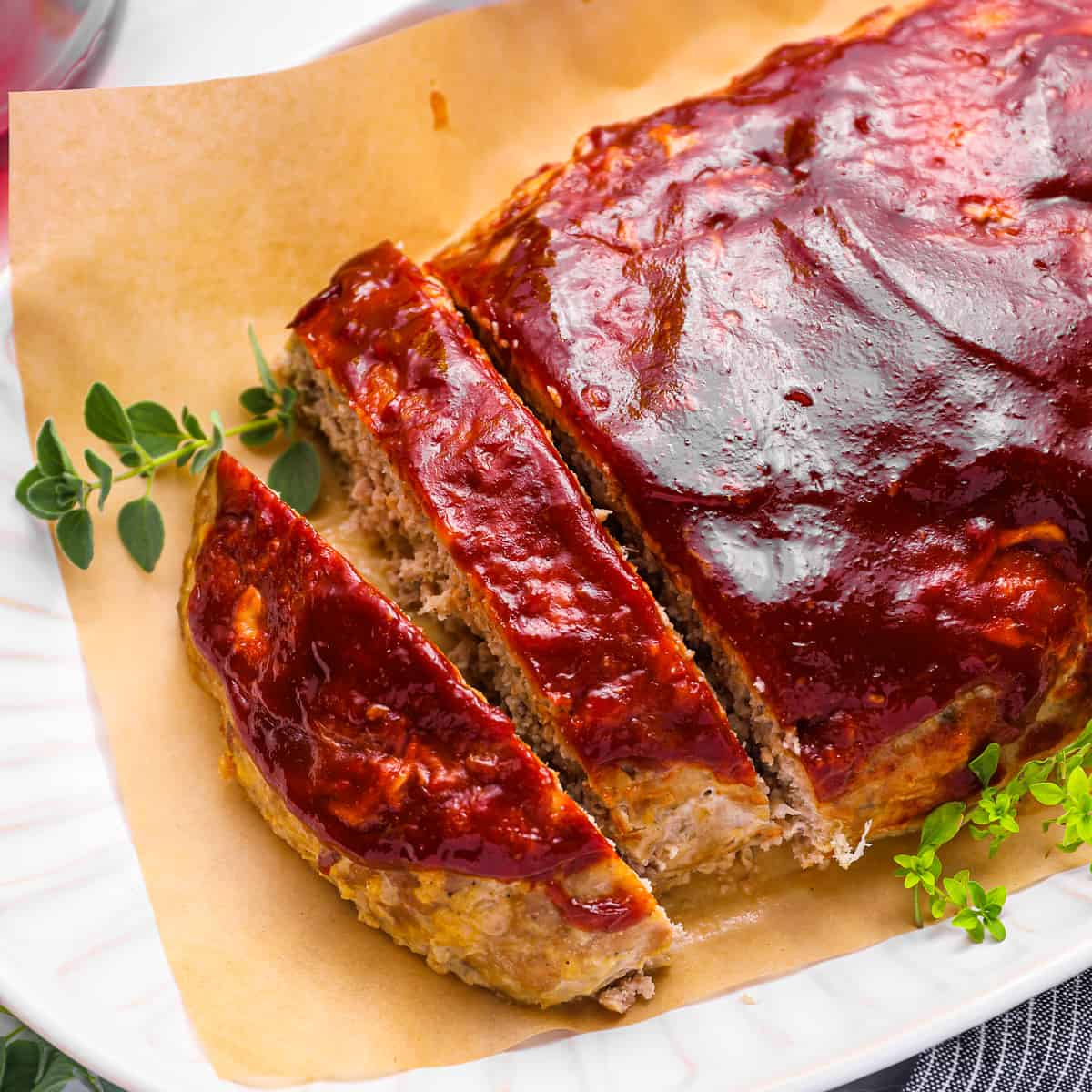 The BEST Glazed Ground Turkey Meatloaf Recipe