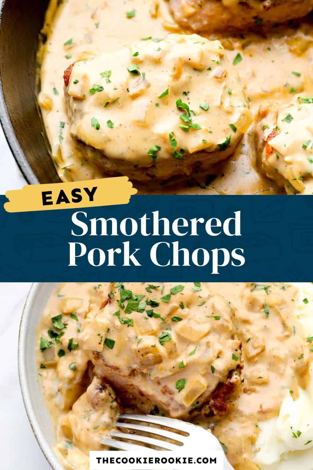Smothered Pork Chops - The Cookie Rookie®
