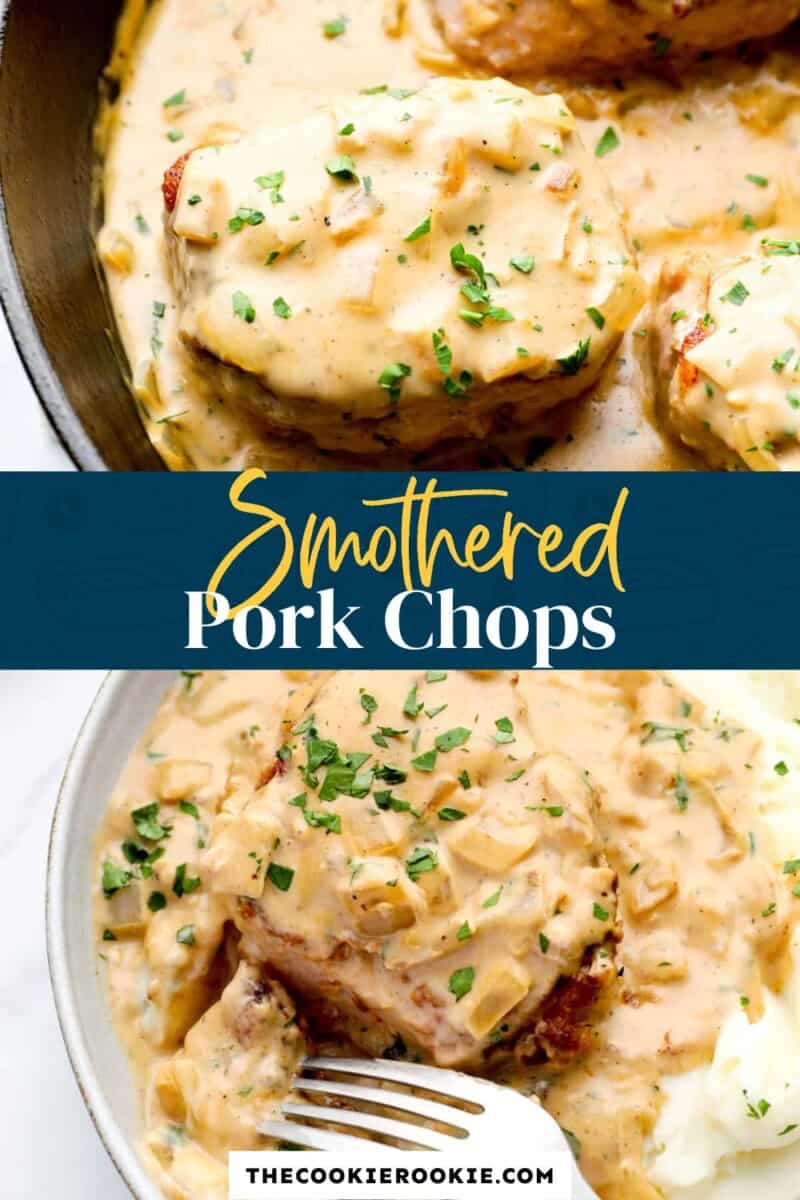 Smothered Pork Chops Recipe - The Cookie Rookie®
