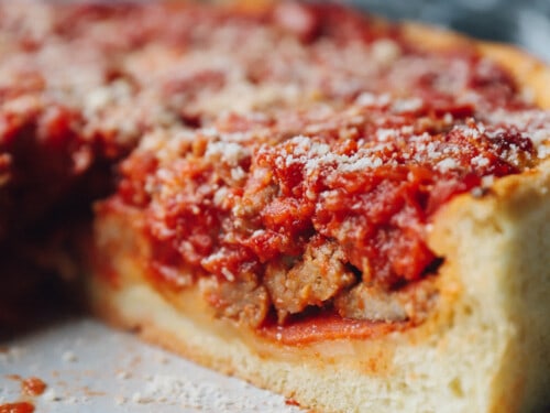 Chicago Deep Dish Pizza ~ Recipe, Queenslee Appétit, Recipe