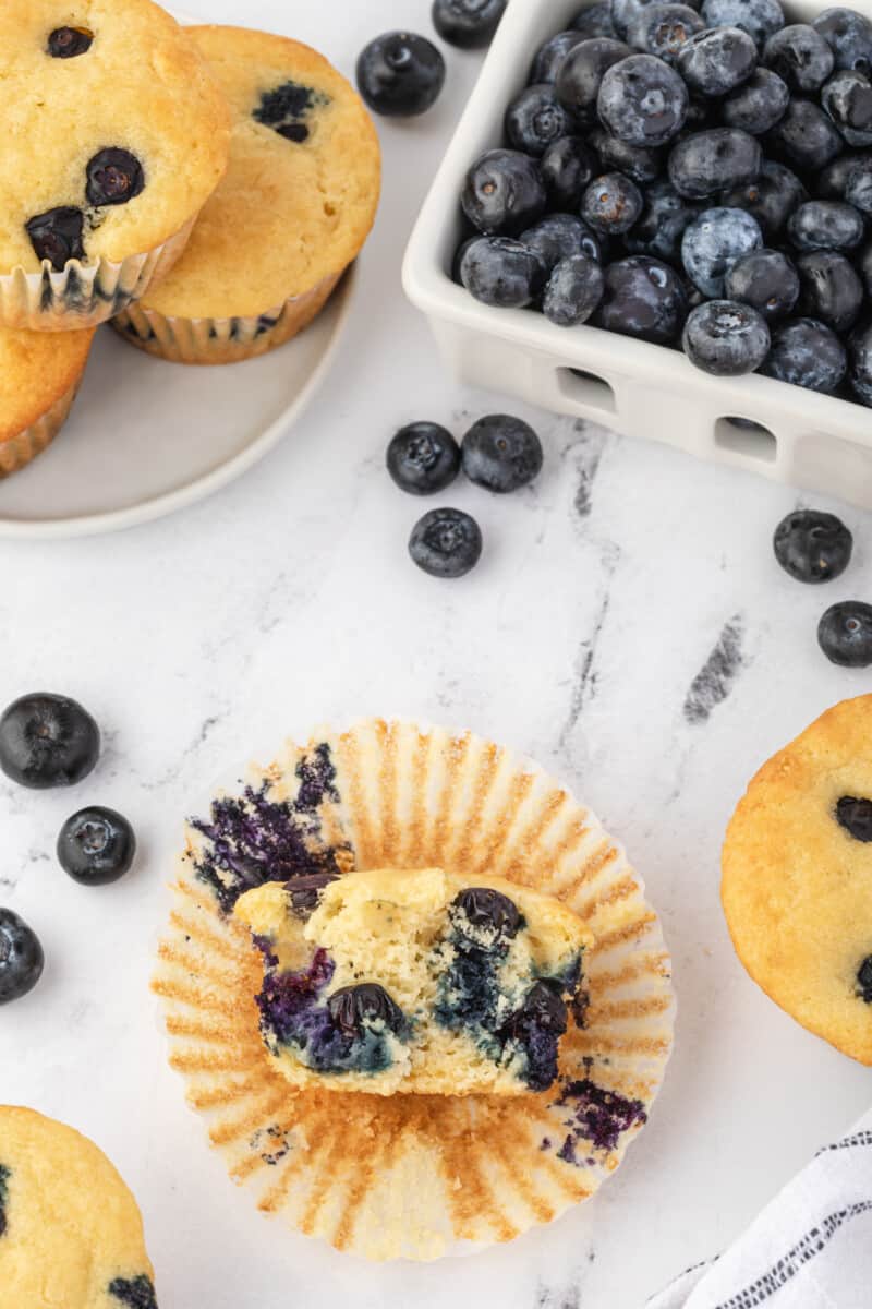 Blueberry Pancake Mix Muffins Recipe - The Cookie Rookie®