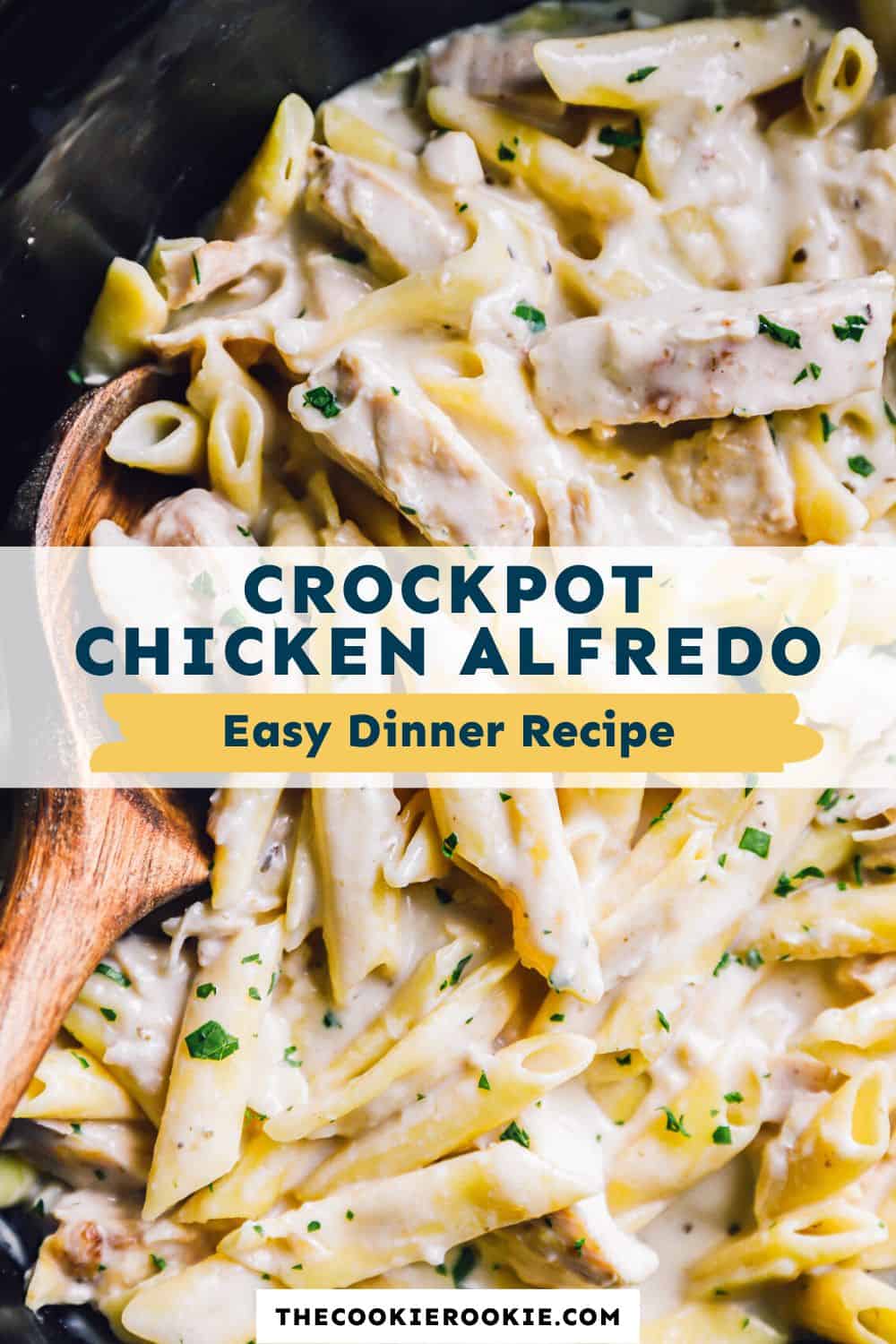 Crockpot Chicken Alfredo Recipe - The Cookie Rookie®