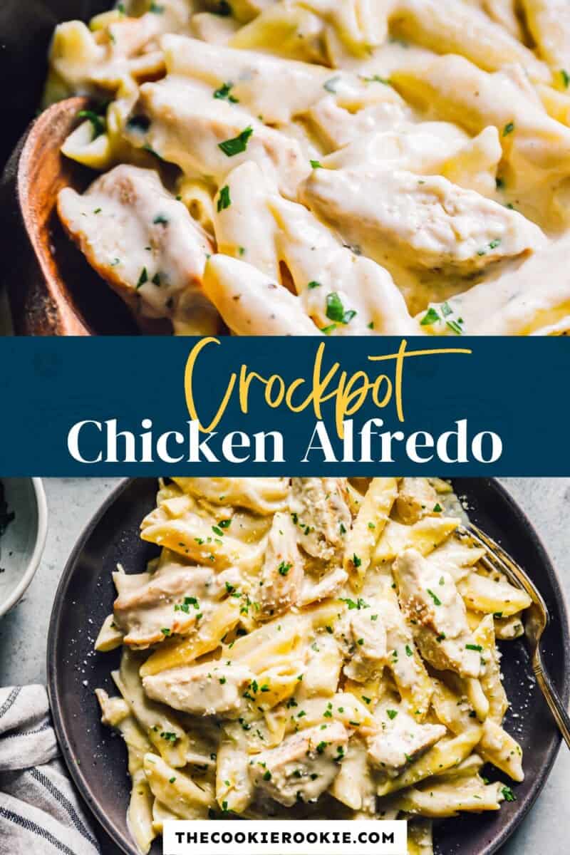 Crockpot Chicken Alfredo Recipe - The Cookie Rookie®
