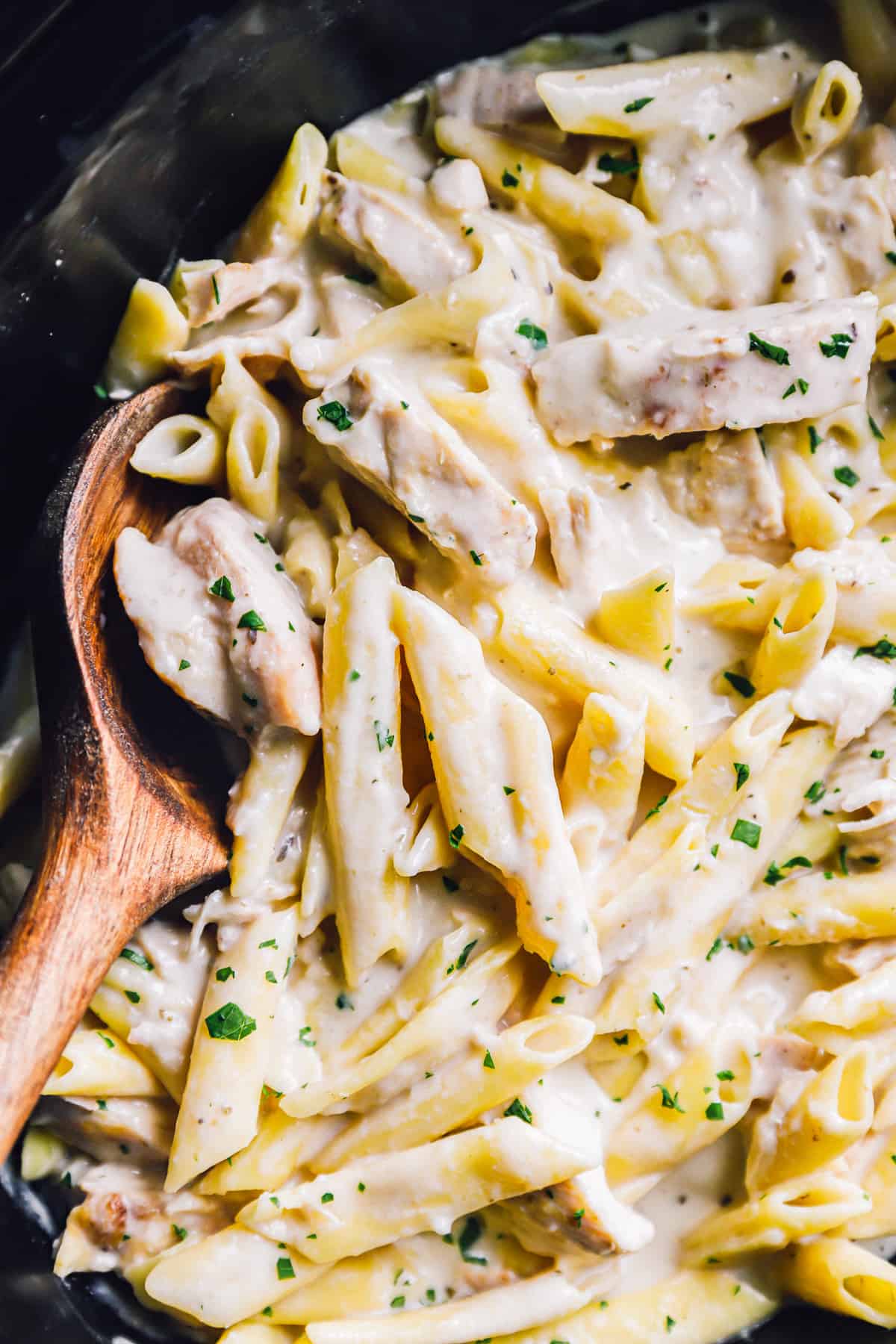 Crockpot Chicken Alfredo Recipe - The Cookie Rookie®