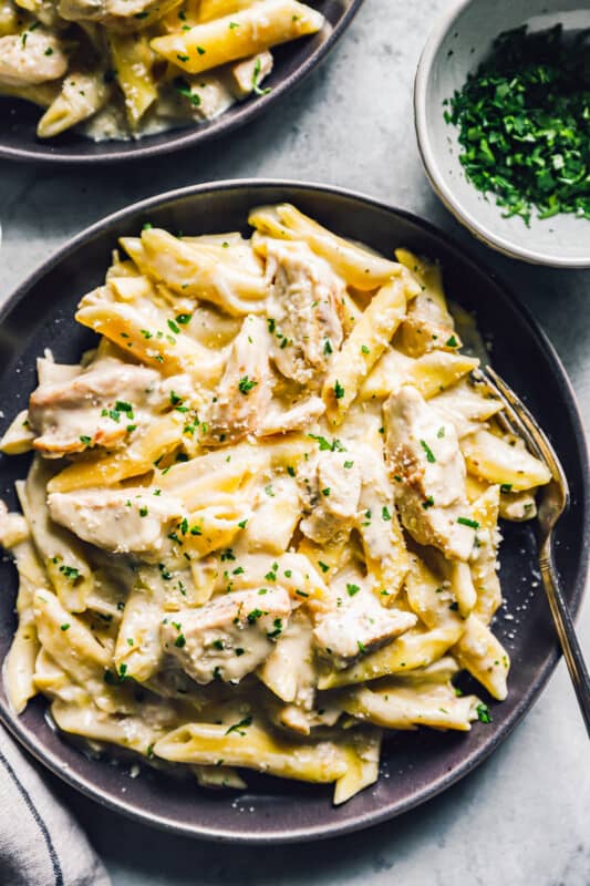 Crockpot Chicken Alfredo Recipe - The Cookie Rookie®