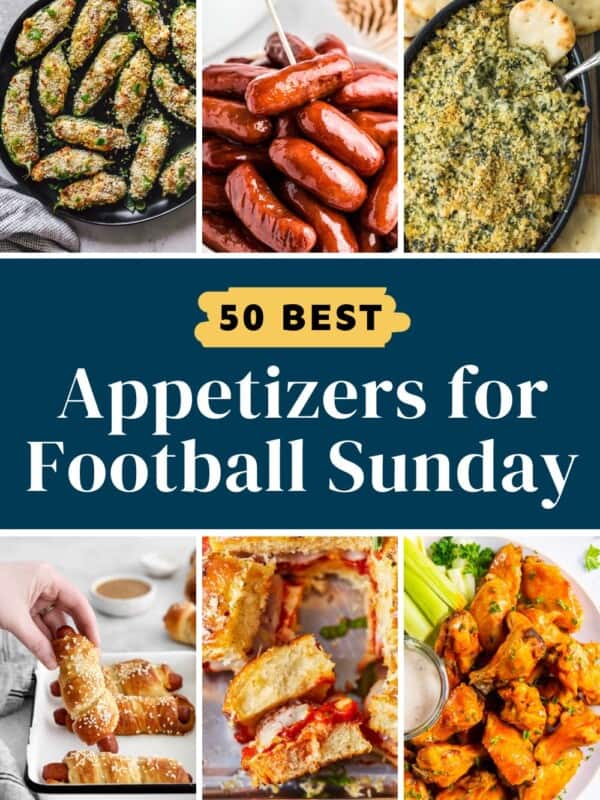 50 best appetizers for football Sunday