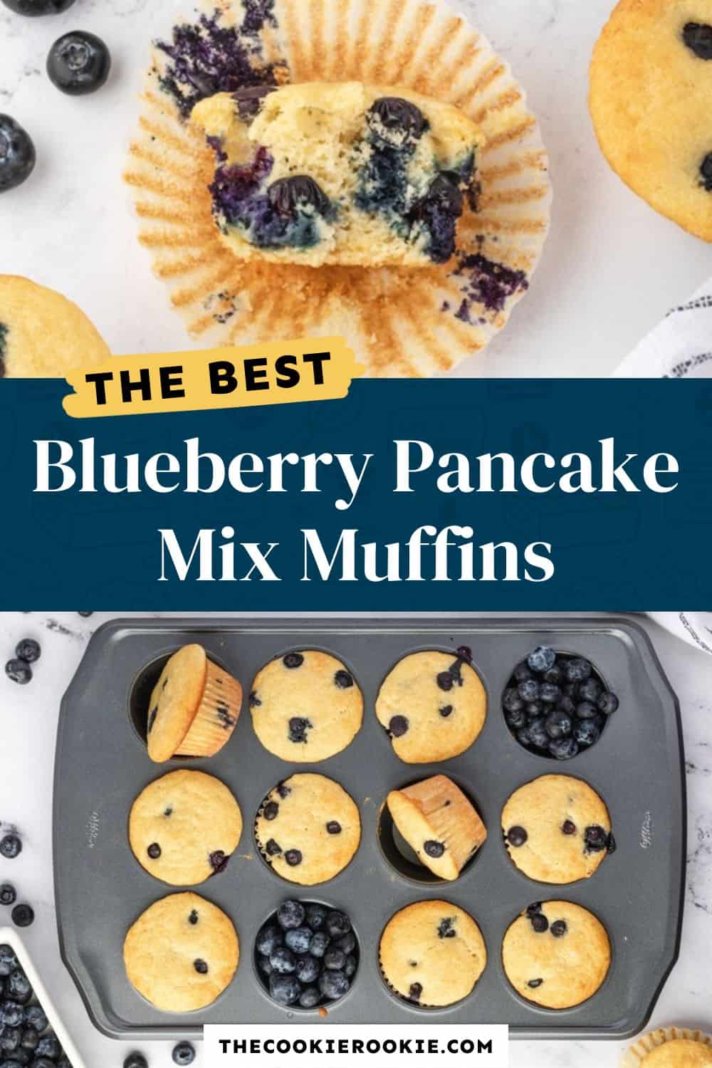 Blueberry Pancake Mix Muffins - The Cookie Rookie®
