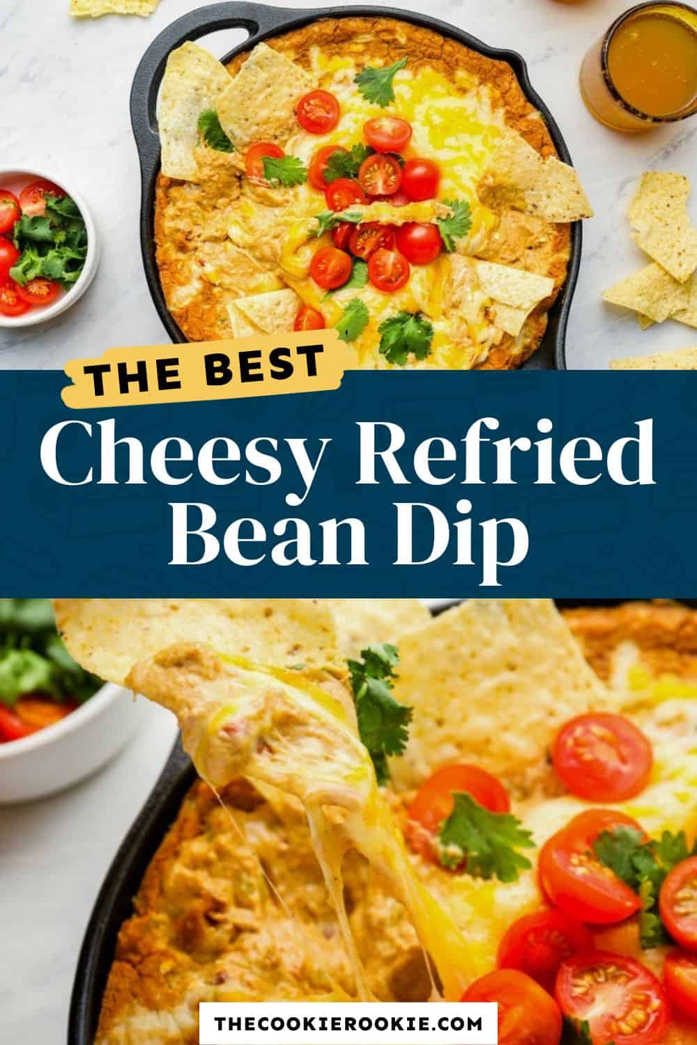 Cheesy Refried Bean Dip Recipe The Cookie Rookie®