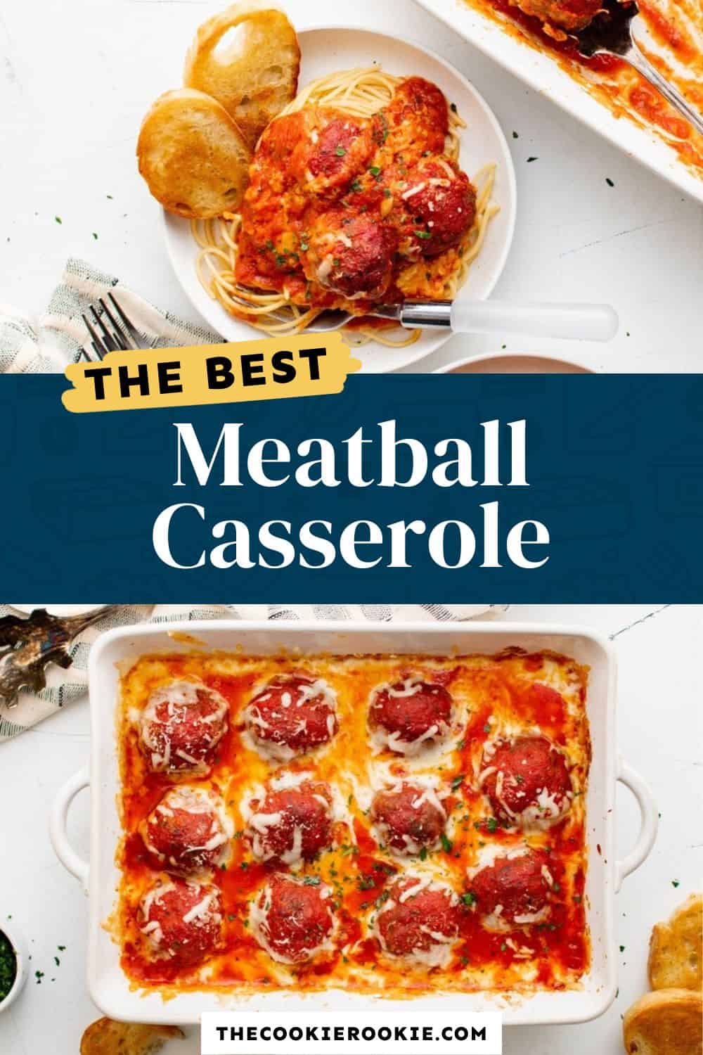 Meatball Casserole Recipe - The Cookie Rookie®