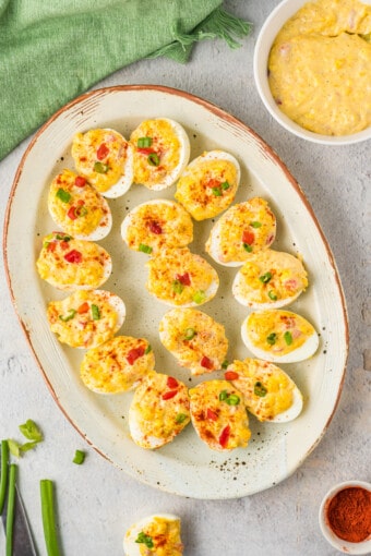 Pimento Cheese Deviled Eggs Recipe - The Cookie Rookie®