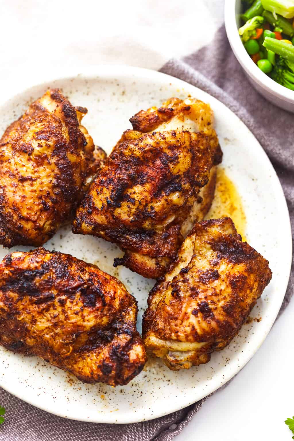 Air Fryer Chicken Thighs Recipe - The Cookie Rookie®