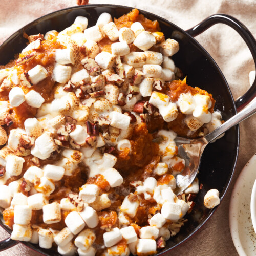 Slow Cooker Sweet Potato Casserole With Marshmallows - Mr. B Cooks