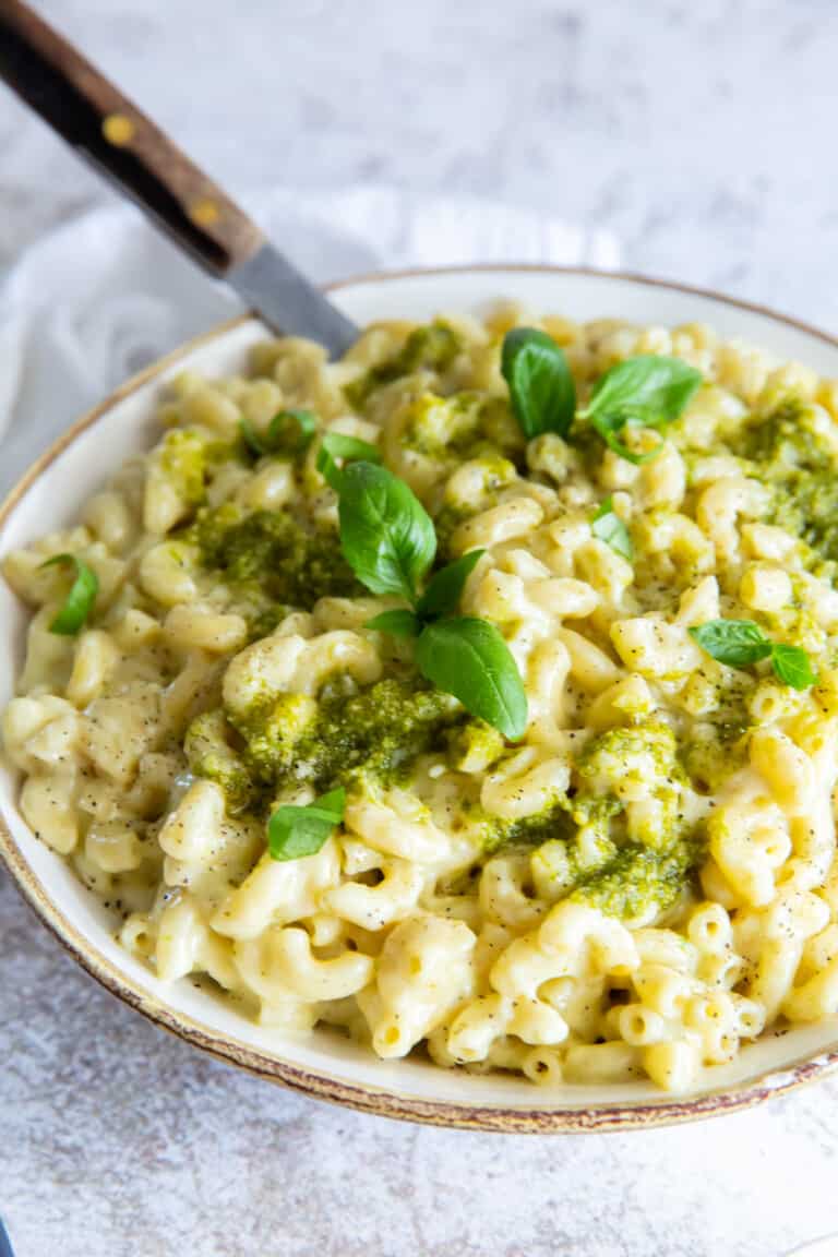 Pesto Mac and Cheese Recipe - The Cookie Rookie®