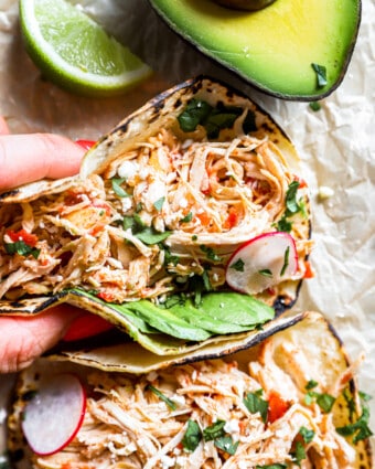 Crockpot Chicken Tacos Recipe - The Cookie Rookie®