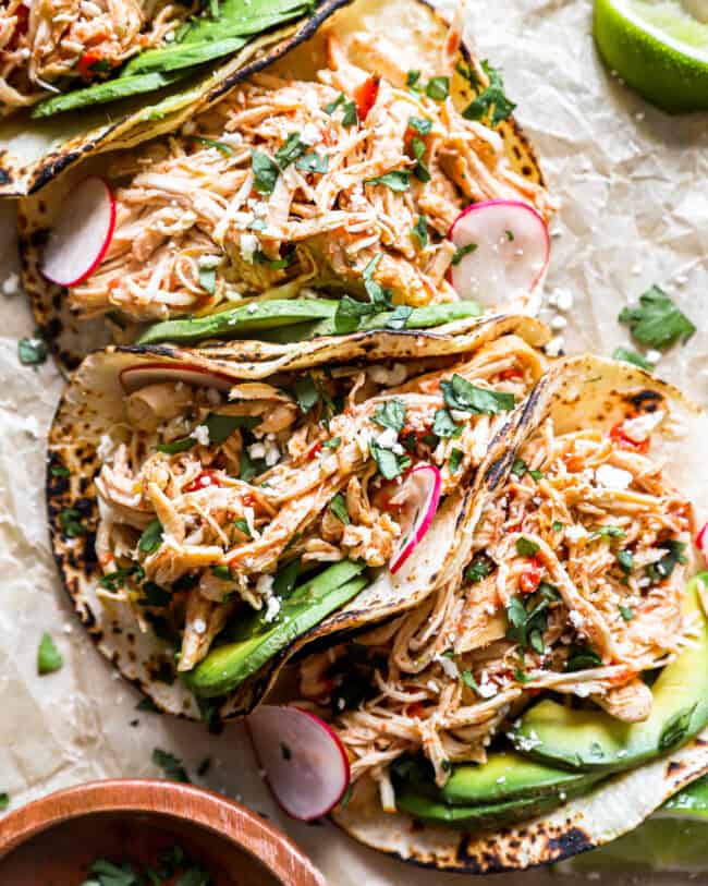 Crockpot Chicken Tacos Recipe - The Cookie Rookie®