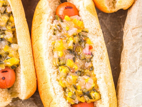 Homemade Hot Dog Relish