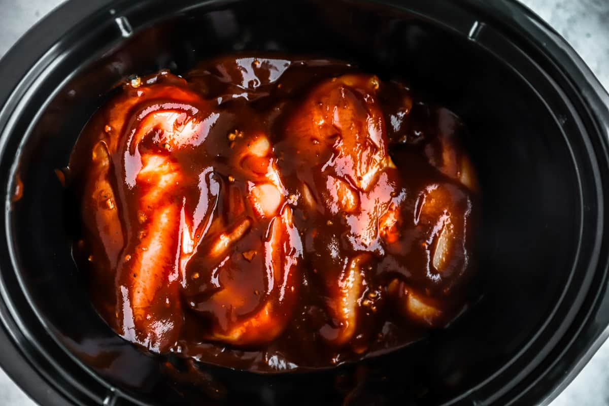 Crockpot BBQ Chicken {For Breasts, Thighs, or Legs} –