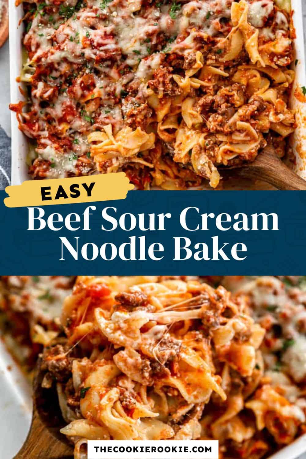 Sour Cream Noodle Bake - The Cookie Rookie®