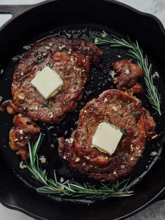 How To Cook Ribeye Steak Pan Seared Ribeye The Cookie Rookie® 