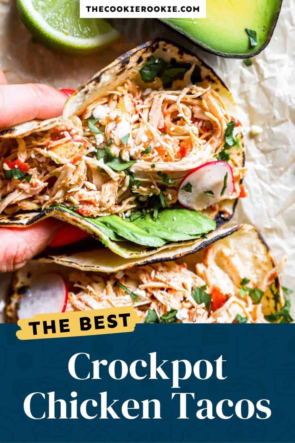 Crockpot Chicken Tacos Recipe - The Cookie Rookie®