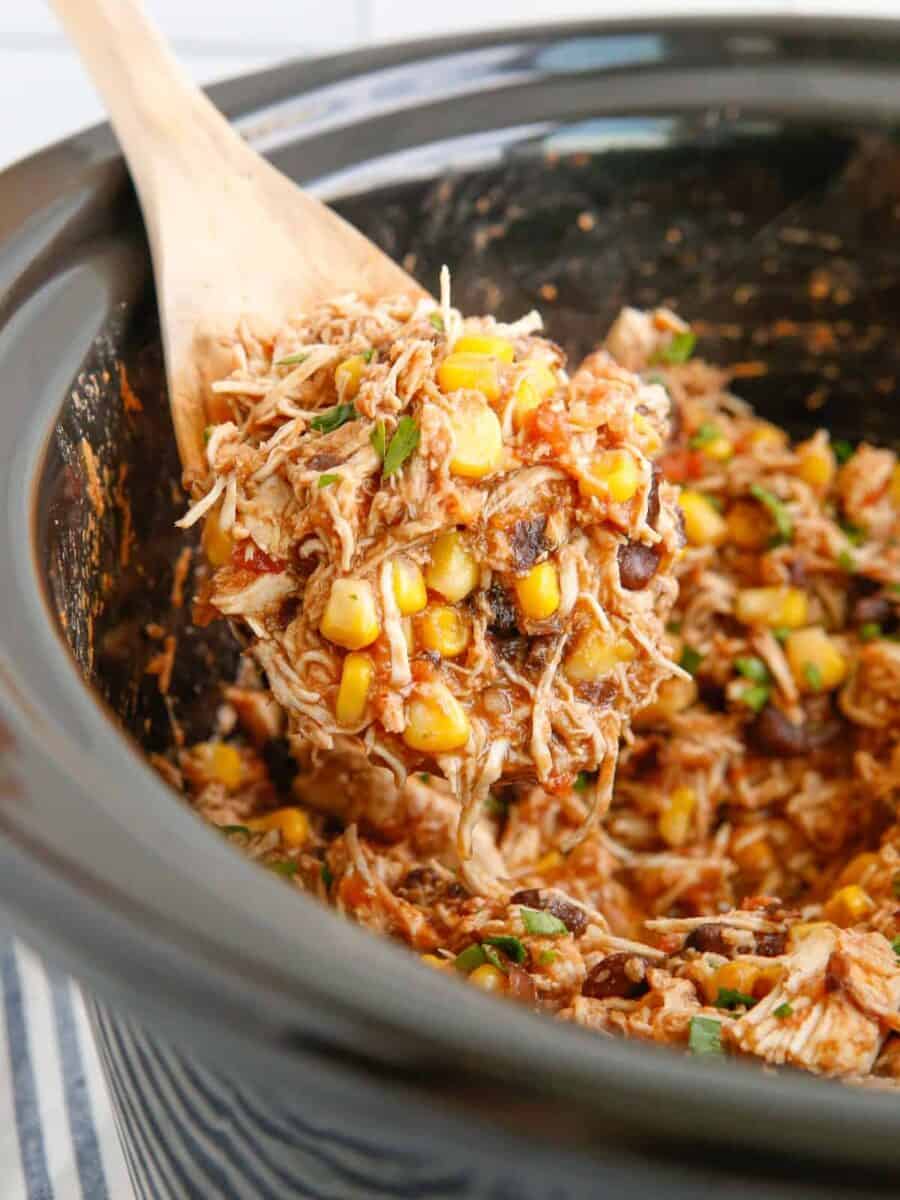 Crockpot Mexican Shredded Chicken Recipe - The Cookie Rookie®