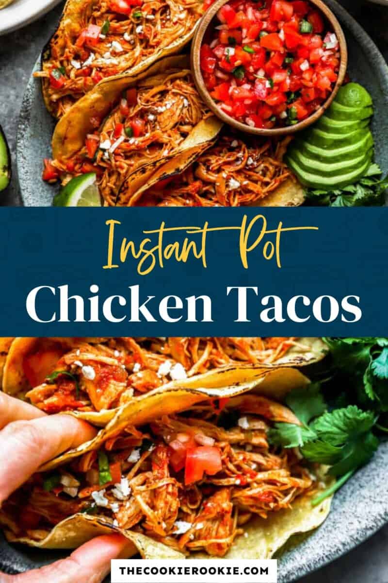 Instant Pot Chicken Tacos Recipe - The Cookie Rookie®