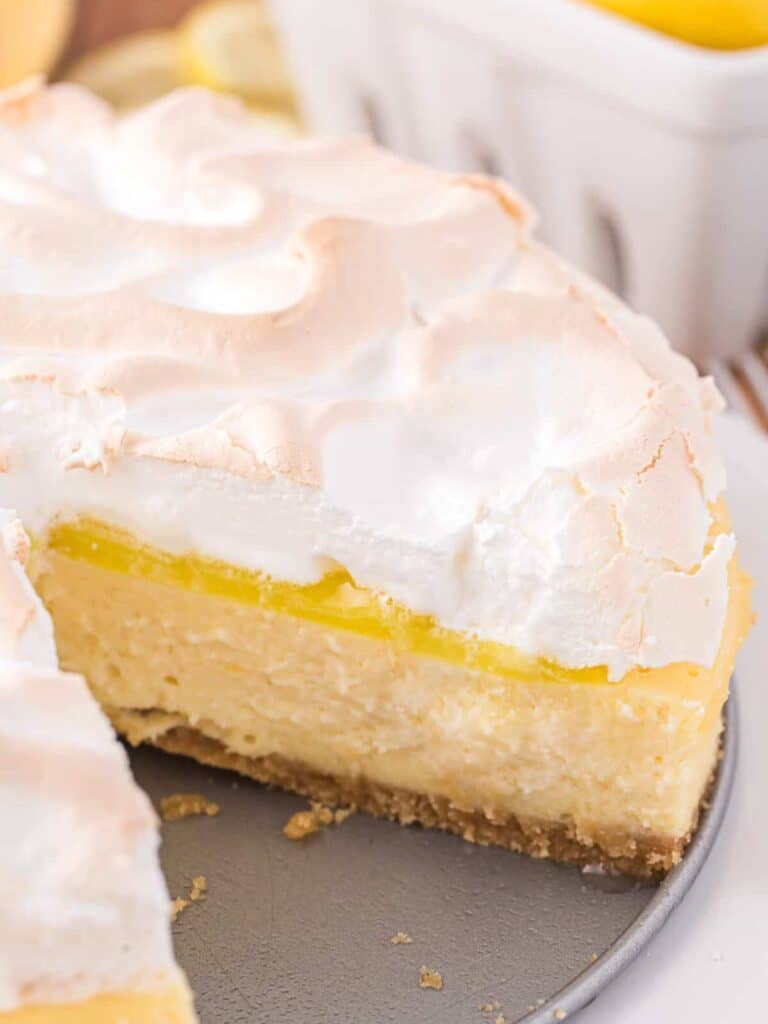 Lemon Meringue Cheesecake Recipe - The Cookie Rookie®