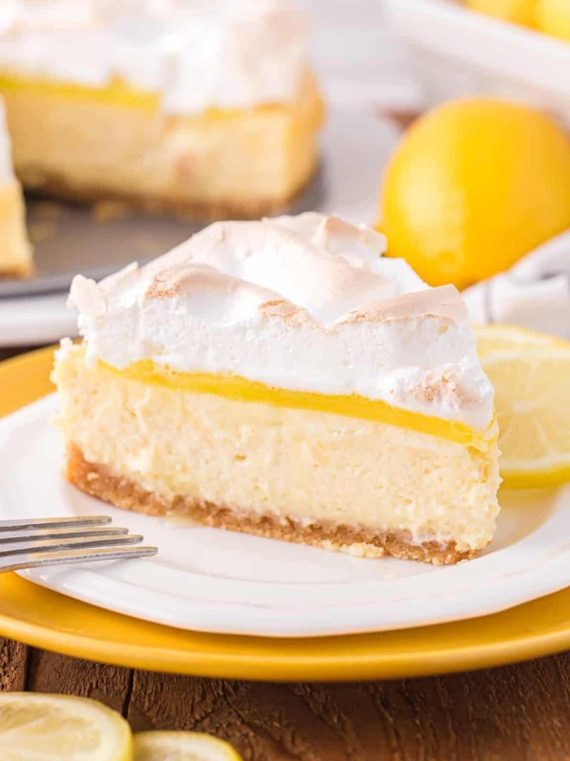 Lemon Meringue Cheesecake Recipe - The Cookie Rookie®