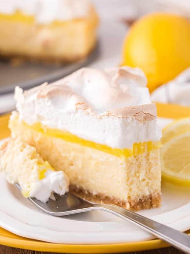 Lemon Meringue Cheesecake - The Food Delish®