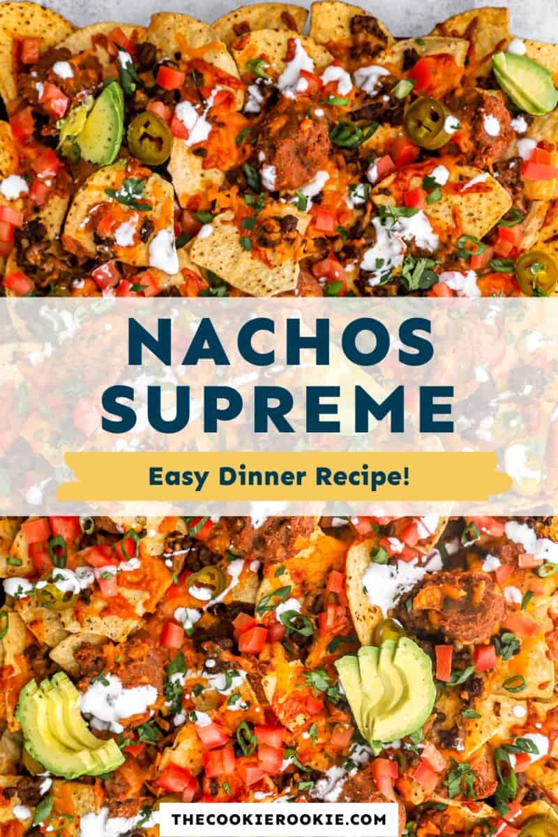 Quick and Easy Dinner Nachos Supreme Recipe