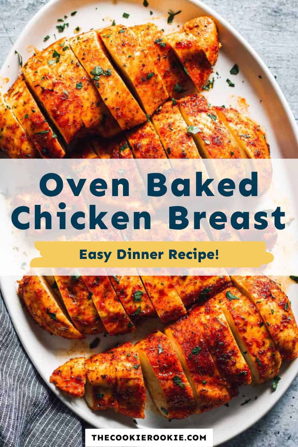 Seasoned Chicken Breast Recipe (Oven Baked) - The Cookie Rookie®