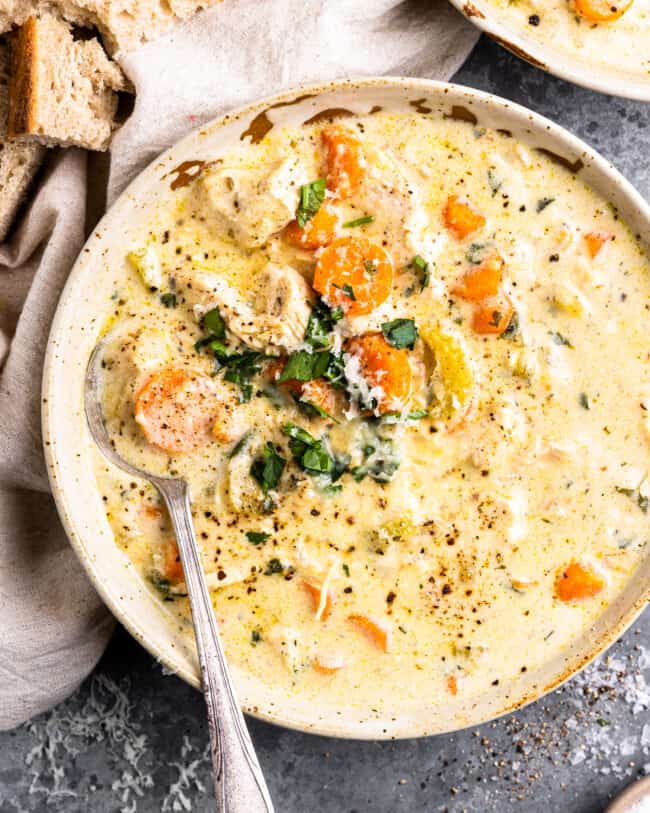 Creamy Chicken Soup Recipe - The Cookie Rookie®