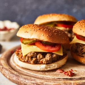 Crockpot Cheeseburgers Recipe  Cheeseburger Sloppy Joes  - 19