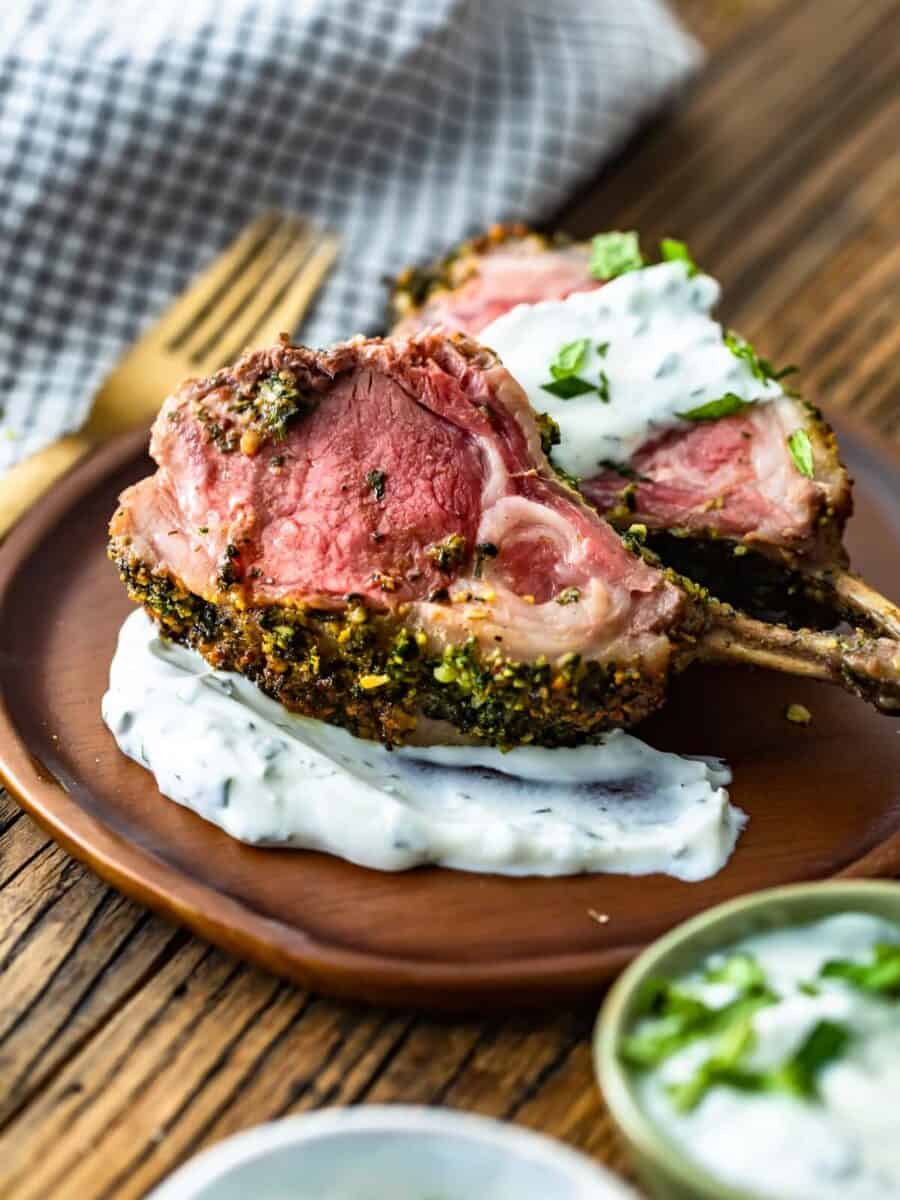 Rack Of Lamb With Mint Yogurt Sauce The Cookie Rookie® 7575