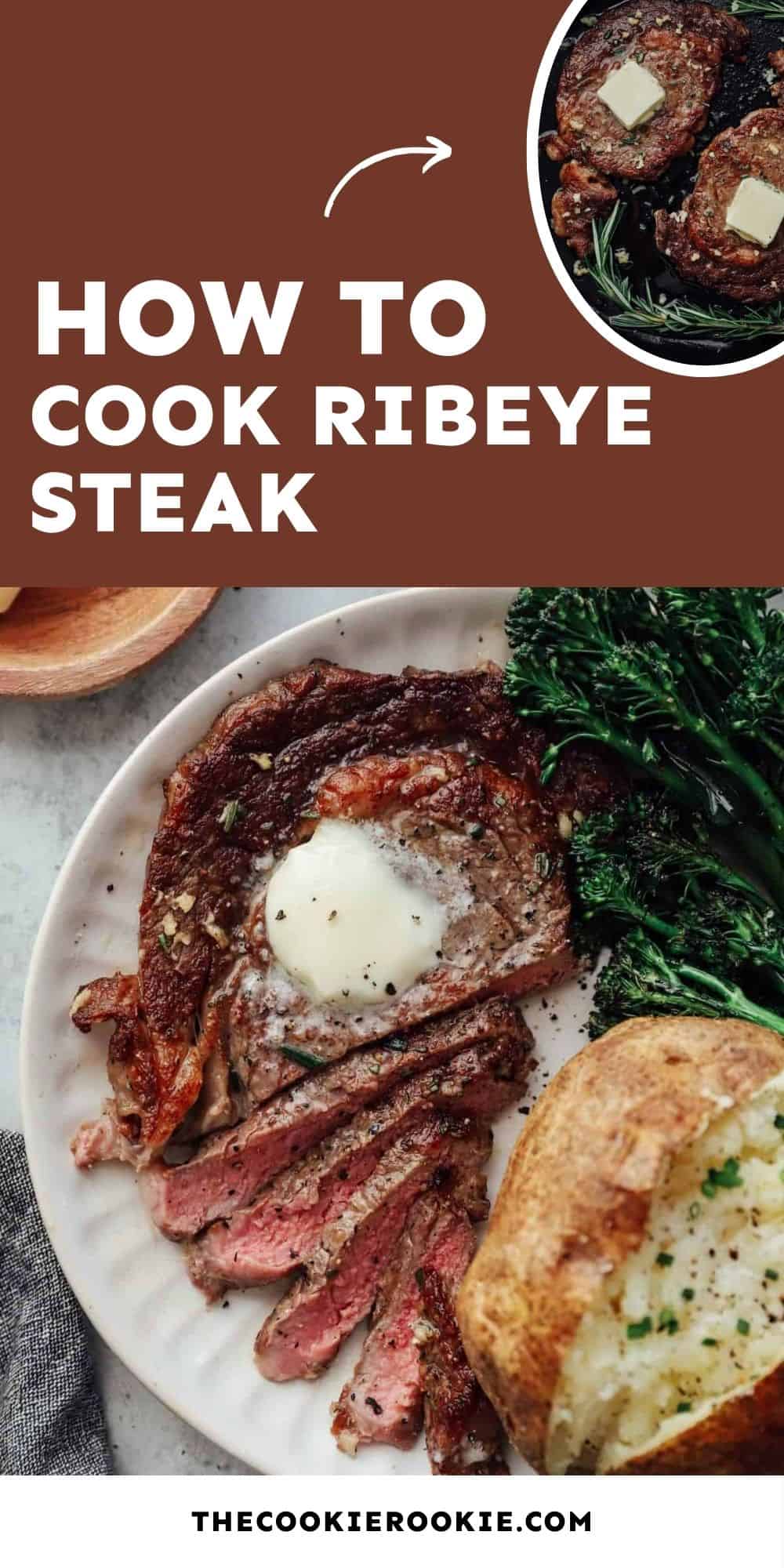 How To Cook Ribeye Steak Pan Seared Ribeye The Cookie Rookie® 