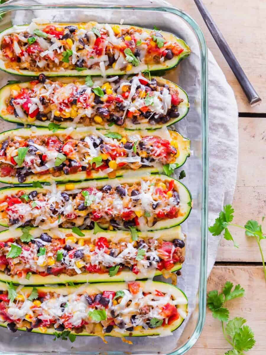 Mexican Zucchini Boats Recipe - The Cookie Rookie®