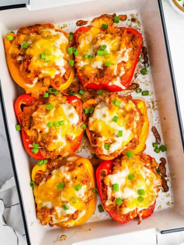 Stuffed Peppers Recipe - The Cookie Rookie®