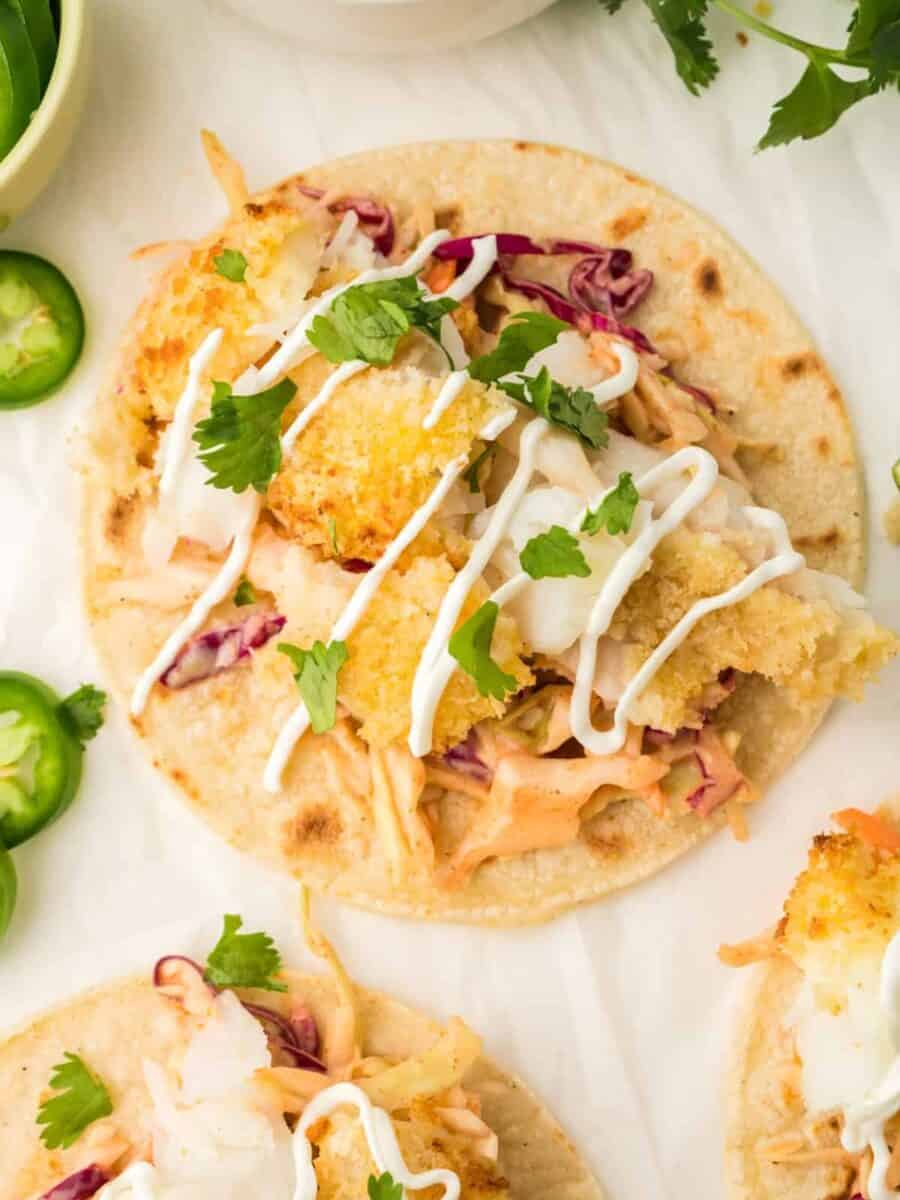 Air Fryer Fish Tacos Recipe - The Cookie Rookie®