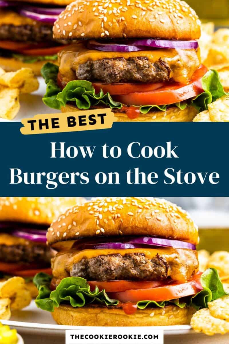 Stove Top Burgers (How to Cook Hamburgers on the Stove)