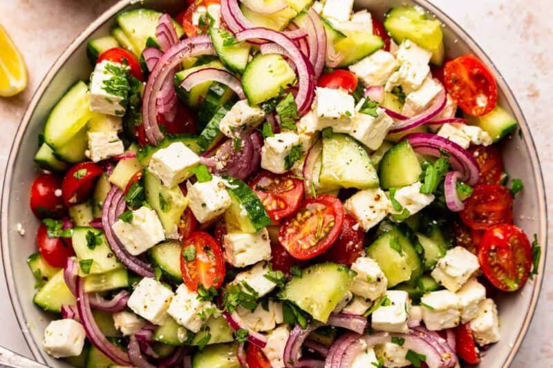 Cucumber Tomato Salad Recipe - The Cookie Rookie®