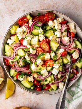 Cucumbers vs English Cucumbers  Cucumber & Tomato Salad with Red Onions &  Feta – Cooking Clarified