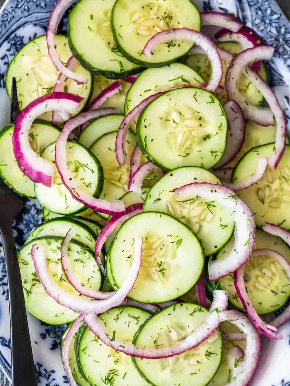 Cucumber Onion Salad Recipe (The way to Video) - My WordPress